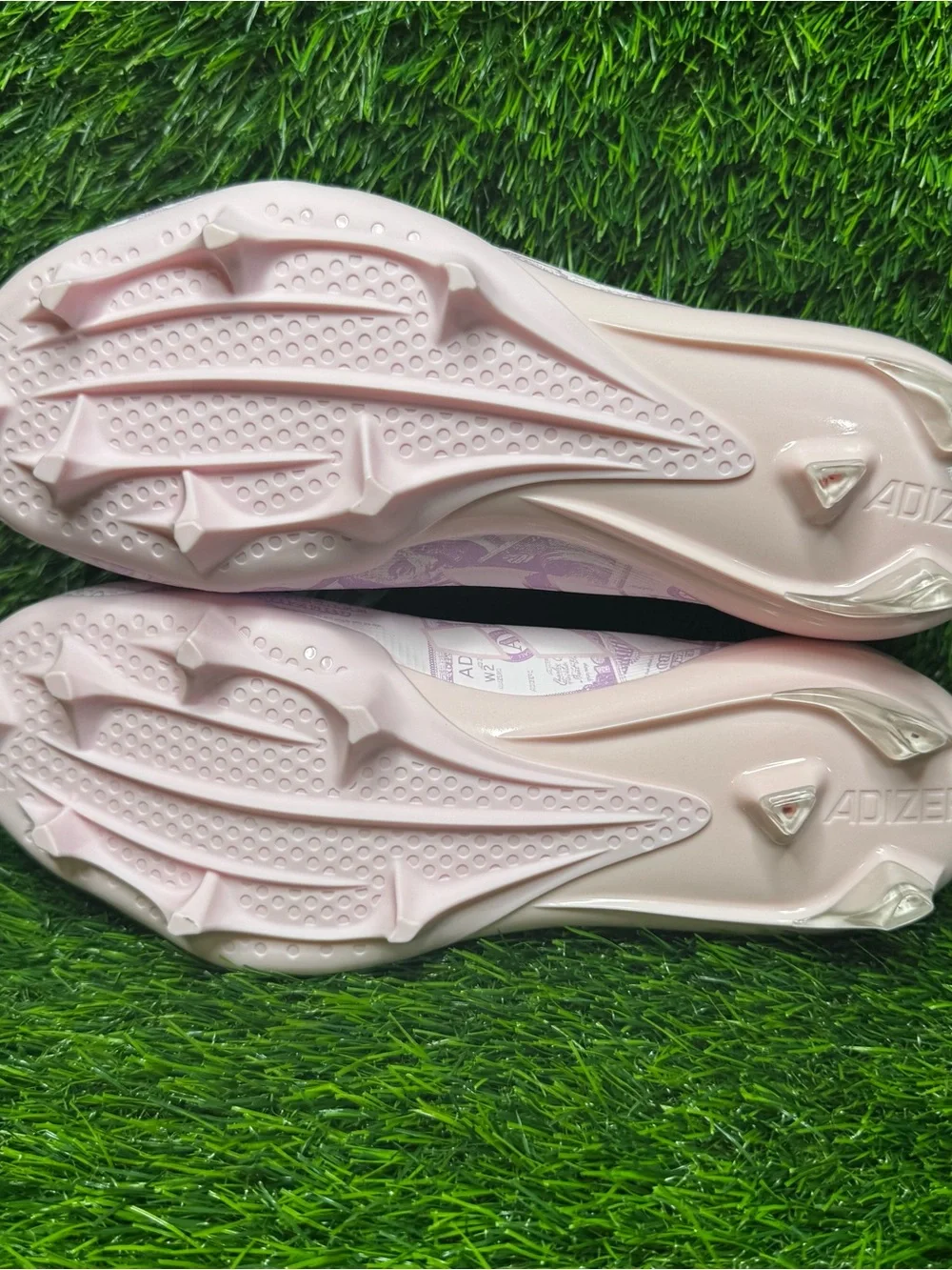 Size 8.5 - Mens Adidas Adizero Electric II Currency Pink Football Cleats JQ6683